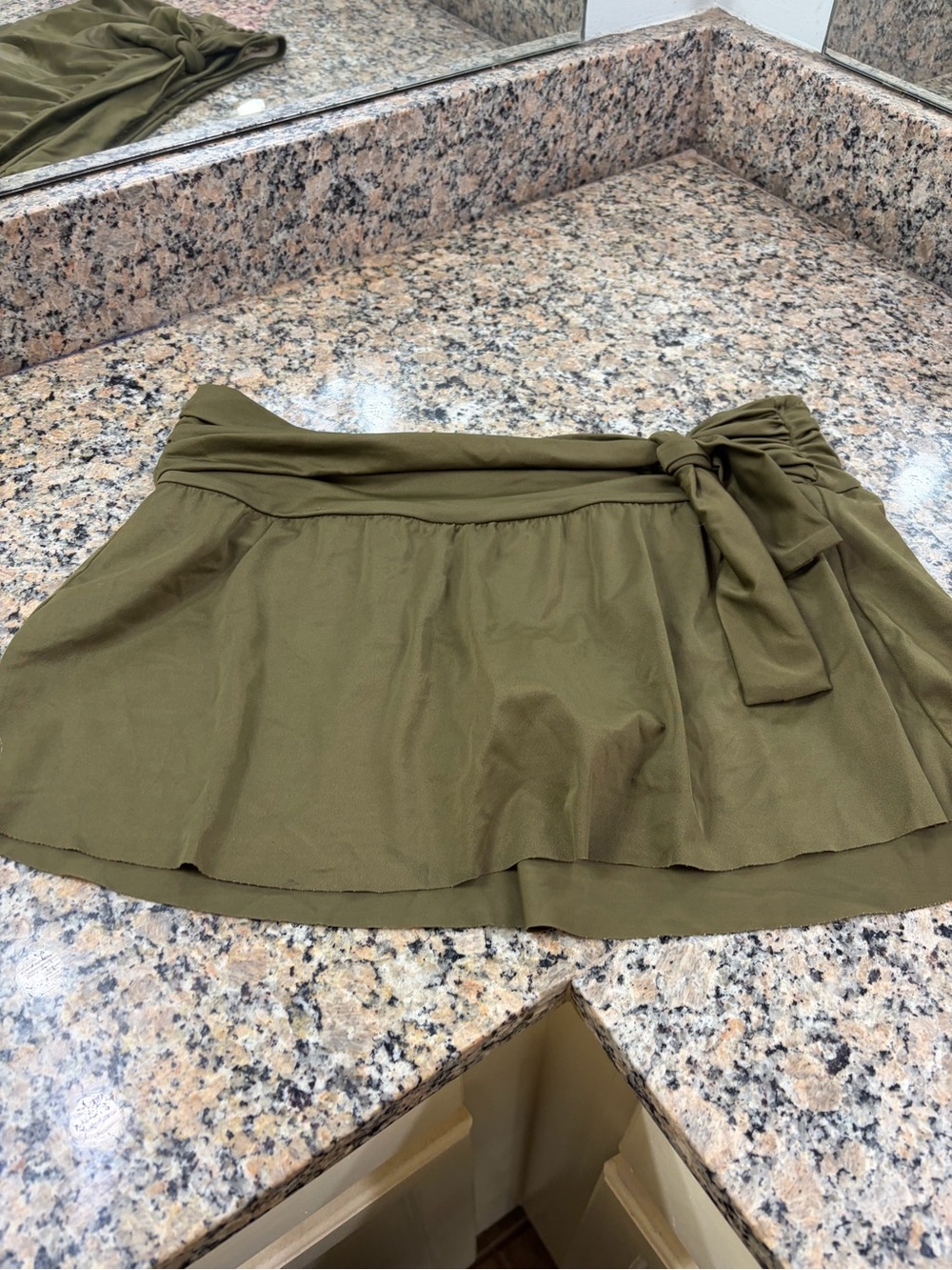 J Crew Olive Green Swim Skirt